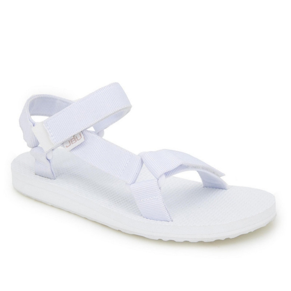 JBU WOMEN'S ARUBA FLAT SANDALS IN WHITE SIZE 8 NWT
